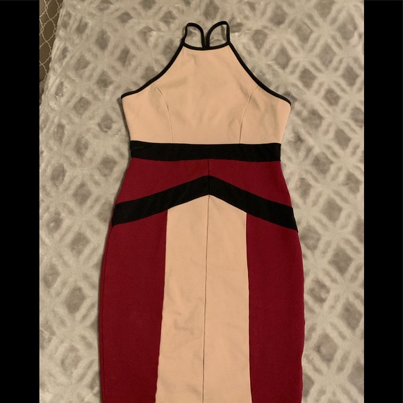 Halter Top Back Slit Dress - Picture 1 of 2